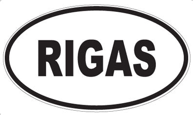RIGAS - Oval Sticker
