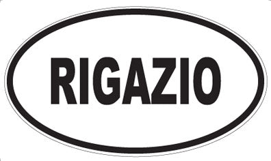 RIGAZIO - Oval Sticker