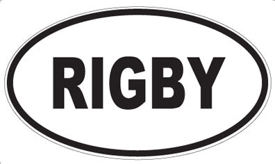 RIGBY - Oval Sticker