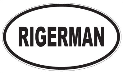 RIGERMAN - Oval Magnet