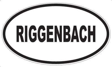 RIGGENBACH - Oval Sticker