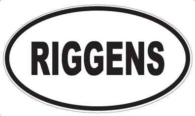 RIGGENS - Oval Magnet