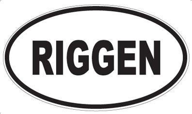 RIGGEN - Oval Magnet