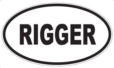 RIGGER - Oval Magnet