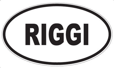 RIGGI - Oval Sticker
