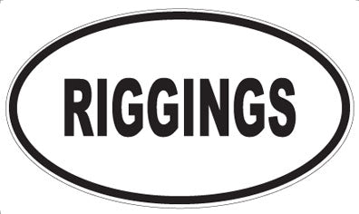 RIGGINGS - Oval Sticker