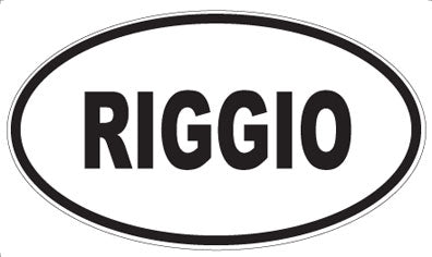 RIGGIO - Oval Sticker