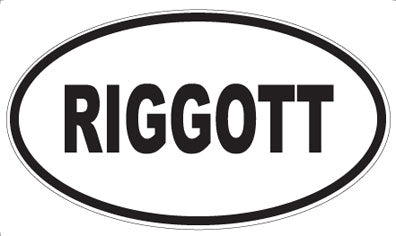 RIGGOTT - Oval Magnet