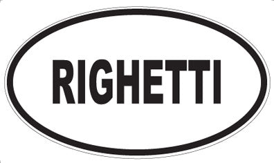RIGHETTI - Oval Magnet
