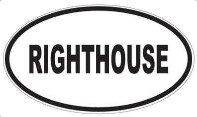 RIGHTHOUSE - Oval Magnet