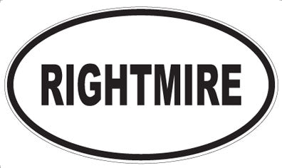 RIGHTMIRE - Oval Magnet