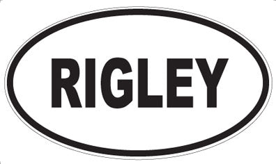 RIGLEY - Oval Sticker