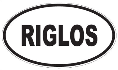 RIGLOS - Oval Magnet