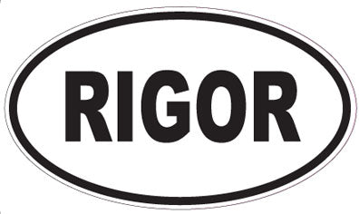 RIGOR - Oval Magnet