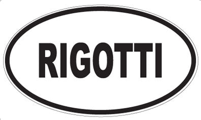 RIGOTTI - Oval Sticker