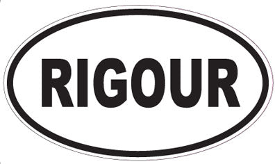 RIGOUR - Oval Sticker