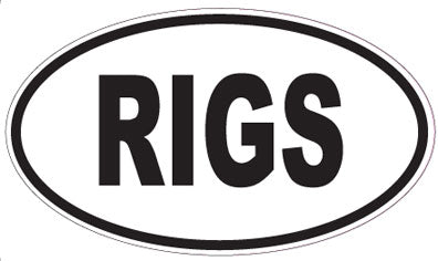RIGS - Oval Sticker