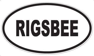 RIGSBEE - Oval Magnet