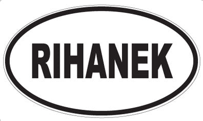 RIHANEK - Oval Sticker