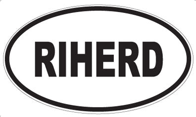 RIHERD - Oval Magnet