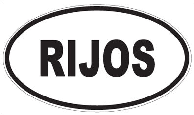 RIJOS - Oval Sticker