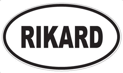 RIKARD - Oval Sticker