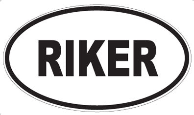 RIKER - Oval Sticker