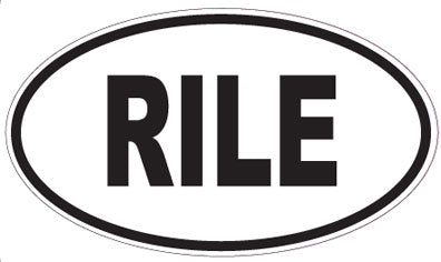 RILE - Oval Sticker