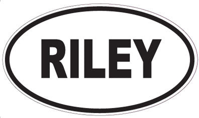 RILEY - Oval Sticker