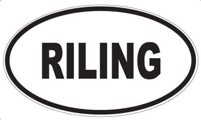 RILING - Oval Magnet