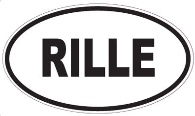 RILLE - Oval Sticker