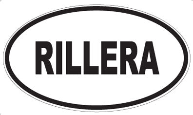 RILLERA - Oval Sticker