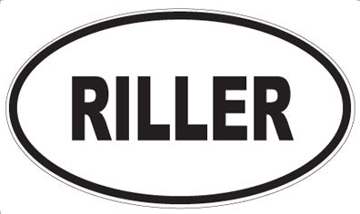 RILLER - Oval Magnet