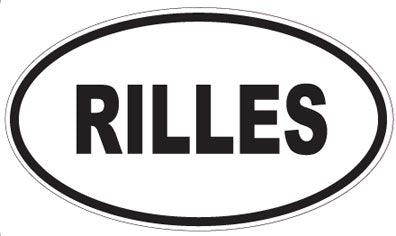 RILLES - Oval Sticker