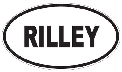 RILLEY - Oval Sticker