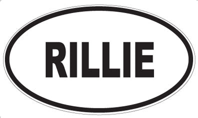 RILLIE - Oval Sticker