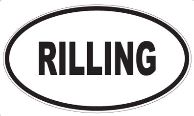 RILLING - Oval Magnet