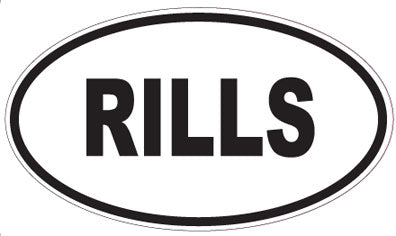 RILLS - Oval Magnet