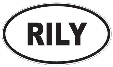 RILY - Oval Sticker