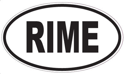 RIME - Oval Sticker