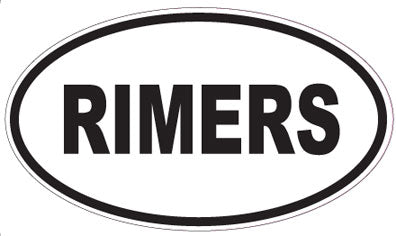 RIMERS - Oval Sticker