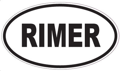 RIMER - Oval Magnet