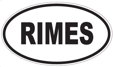 RIMES - Oval Magnet
