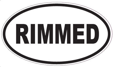 RIMMED - Oval Sticker