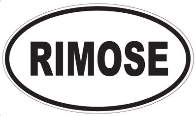 RIMOSE - Oval Sticker