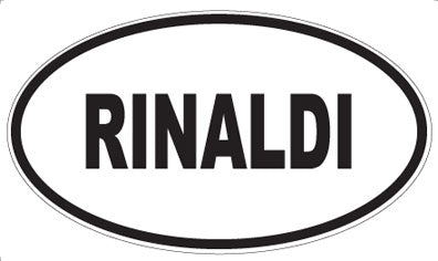 RINALDI - Oval Sticker