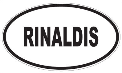RINALDIS - Oval Sticker