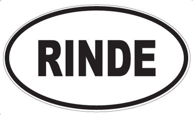 RINDE - Oval Sticker