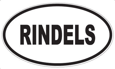RINDELS - Oval Sticker