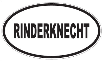 RINDERKNECHT - Oval Magnet